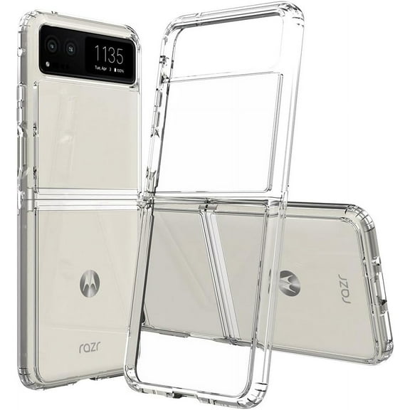 Motorola Razr-2023 Case: Premium Clear Back Panel   TPU Bumper Cover for Moto Razr 2023（YKL Clear）