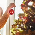 thumbnail image 3 of 30Pcs/Box Christmas Balls Colorful Electroplating Decorative Festival Multi-purpose Wedding Arrangement DIY  Tree Hanging Balls Pendants Party Decor for Holiday Rose Gold 6 cm, 3 of 13