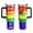 be kind tumbler-01, variant on Rainbow Pride 40oz Tumbler with Handle & Straw - Stainless Steel Insulated Water Bottle, Be Kind Design - LGBT Pride Month Gift for Women & Men (1PC)