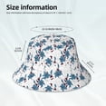 thumbnail image 5 of Balery Lilies Flowers Sun Hats for Men Women Bucket Hat UPF 50+ Buckey Hat Boonie Hat Foldable UV Protection Hiking Beach Fishing Summer, 5 of 9
