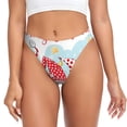 thumbnail image 1 of Fotbe Christmas Tanga Sin Costuras para Mujer con Estampado – Panties Invisibles, Transpirables y Cómodos para Uso Diario-Medium, 1 of 6