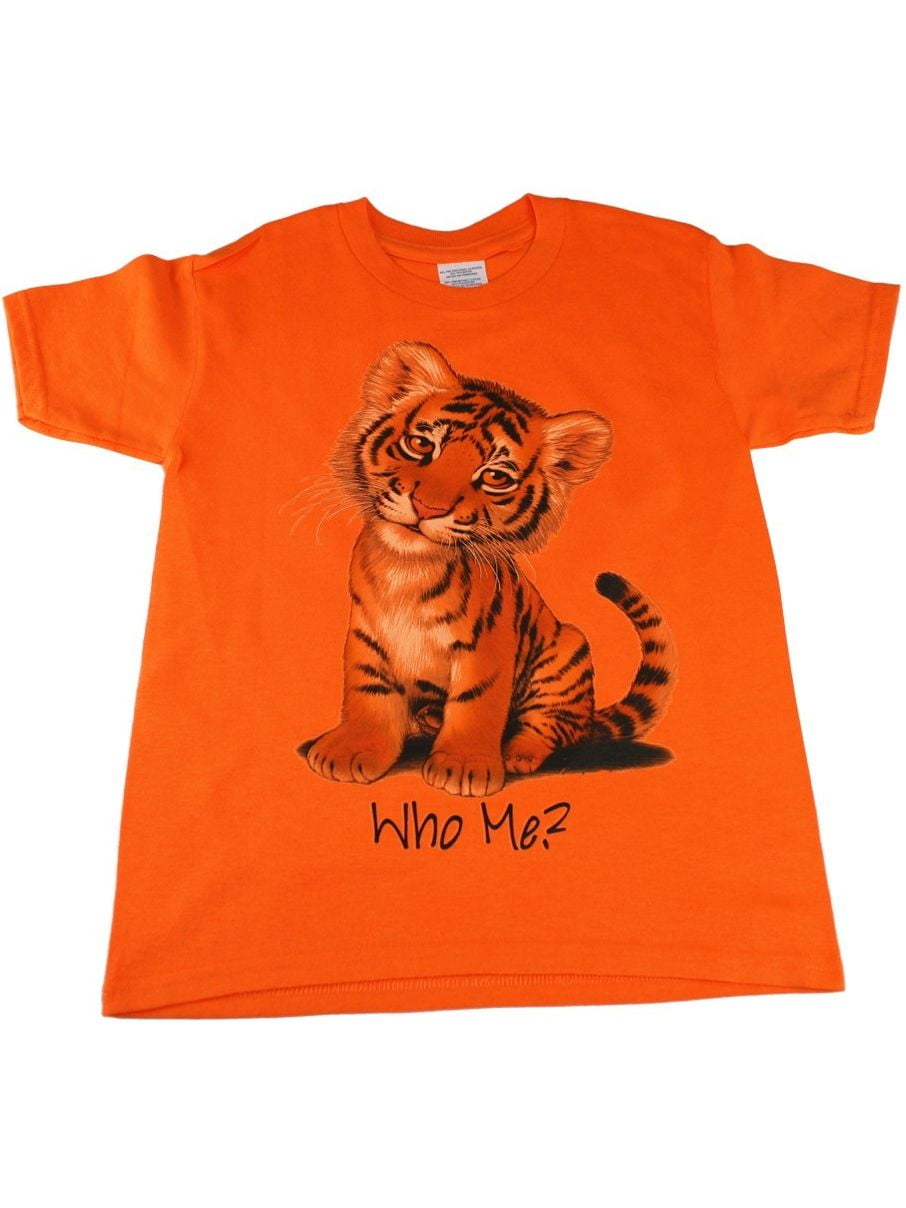 orange tiger shirt
