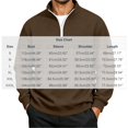 thumbnail image 3 of Aezemi Quarter Zip Sweatshirt for Men Pullover No Hood Long Sleeve Casual Soft Mock Neck Sweatshirt Fall Winter Workout Sports Outerwear Top 3XL, 3 of 7
