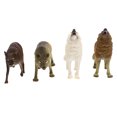 thumbnail image 4 of 4pcs Plastic Wolf Models Realistic Wild Animal Figurines Educational Toys, 4 of 9