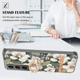 thumbnail image 2 of For Samsung Galaxy S23 Plus Floral Case with Ring Holder Kickstand - Slim and Lightweight, Military-Grade Shockproof Protection, Women & Girls' Style Case Designed for Galaxy S23 Plus, White Flower, 2 of 5