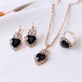 thumbnail image 1 of Bijoux Cœur Élégant pour Femmes et Filles avec Collier Boucles d'Oreilles Pendentif Ensemble, 1 of 1
