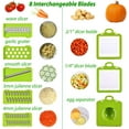 thumbnail image 2 of 12 in 1 Vegetable Chopper, Heavy Duty Mandoline Slicer Potato Onion Chopper Food Chopper Veggie Chopper with Vegetable Peeler, Hand Guard and Container (Black), 2 of 6