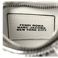 thumbnail image 7 of Fendi x Marc Jacobs Fendigraphy Silver Nano Embroidered Miniature Hobo Charm Leather Bag, 7 of 7