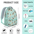 thumbnail image 6 of German Shepherd Dog and Music Backpack for School,Cute School Bag,Schoolbag with Adjustable Shoulder Straps & Padded Back,15.3"x11"x6.7", 6 of 6