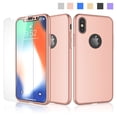 thumbnail image 1 of Cases for Apple iPhone XS Max / iPhone XS / iPhone XR / iPhone X, Ultra Thin Hard Slim Case Full Protective With Tempered Glass Screen Protector Case Cover -Red, 1 of 4