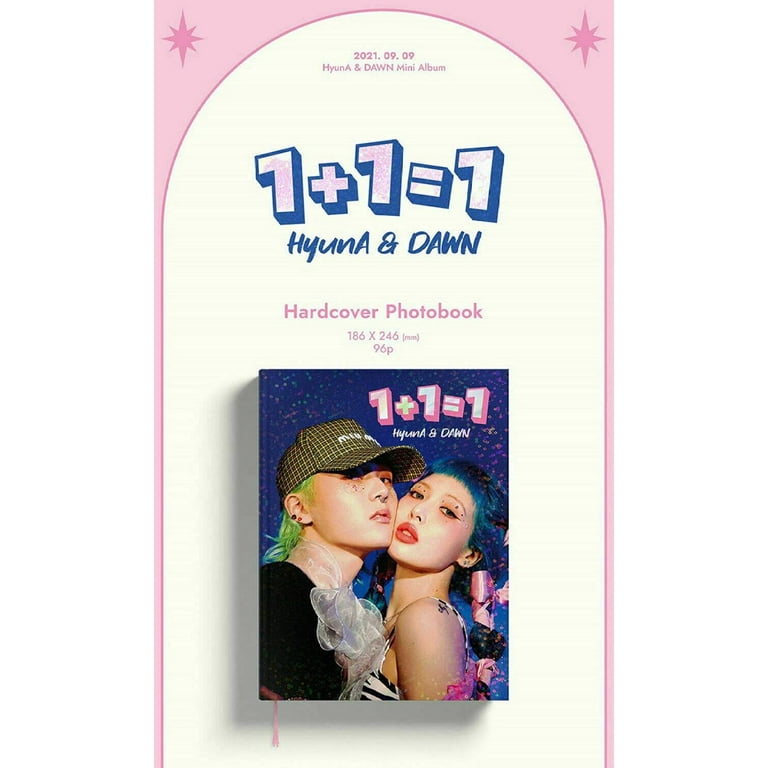 HYUNA & DAWN [ 1 + 1 = 1 ] EP Album 1ea CD+96p Hard Cover Photo