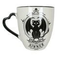 thumbnail image 5 of Set Of 2 Wicca Witching Hour Angel Saint Or Sinner Devil Cats Porcelain Mugs, 5 of 9
