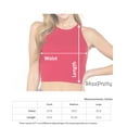 thumbnail image 5 of ShezPretty Women's Basic Sleeveless Halter Neck Tank Crop Top (Small, White), 5 of 5