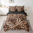 thumbnail image 2 of Castle Fairy Leopard Print Twin Bedding Sets,Cheetah Print Bedding Comforter Set, 2 of 8