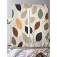 thumbnail image 3 of Spring Leaves Sheer Curtains 84 Inch Length 2 Panels Set, Colorful Plant Pastoral Abstract Botanicals Voile Window Treatment Curtains Sheers Drapes for Bedroom/Living Room/Kitchen 52"x84"x2, 3 of 7