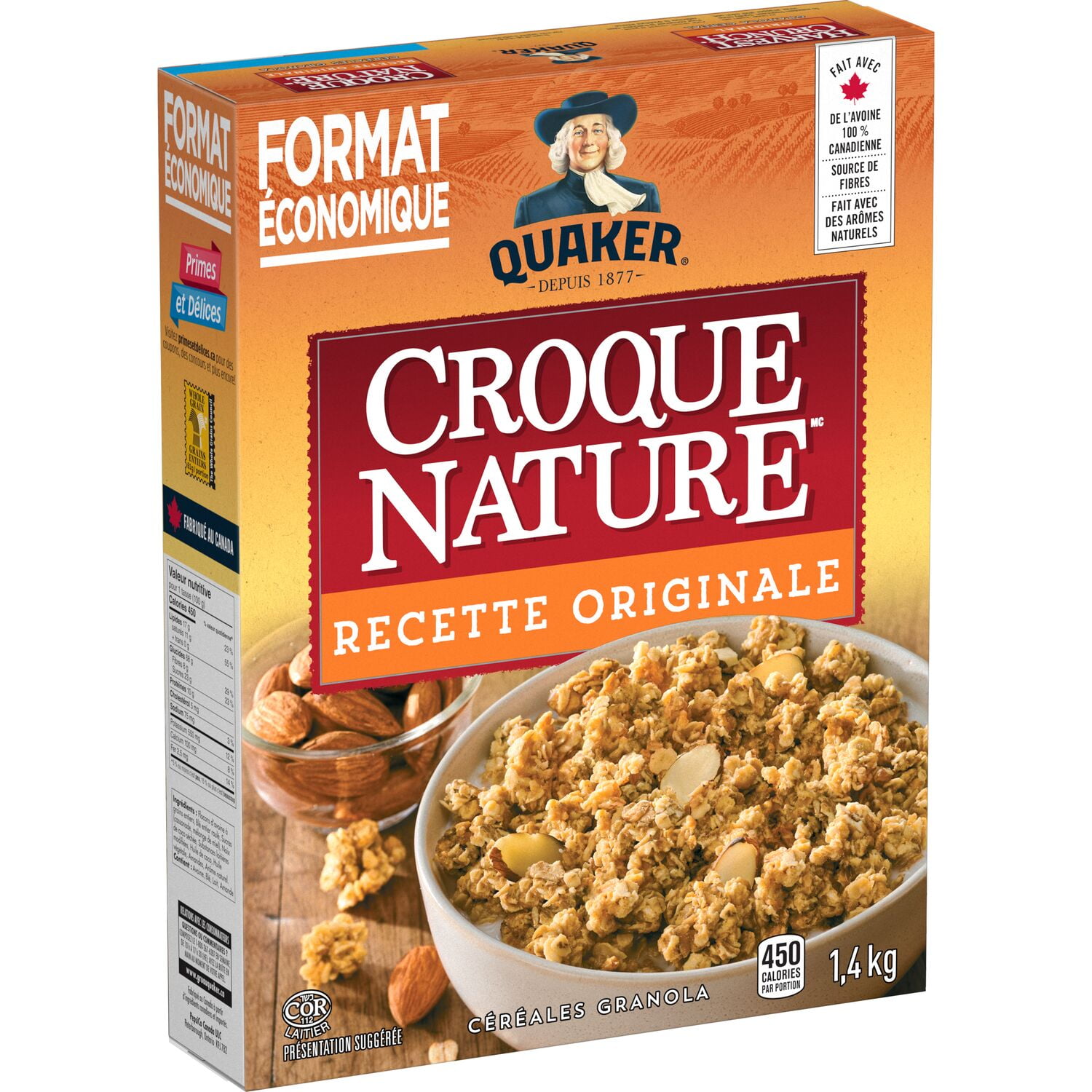 Quaker Harvest Crunch Original Granola Cereal
