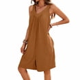thumbnail image 2 of Haivin Women's Romper, Solid Color V-Neck Loose Sleeveless with Pockets, Casual Fashion One-Piece for Daily Wear and Summer Outdoor Activities, 2 of 9