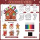 thumbnail image 2 of Kit de manualidades navideñas con pan de jengibre Lonfliness, 30 juegos de imanes para bricolaje, 2 of 7
