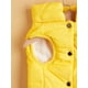 thumbnail image 4 of Zhuge Chaqueta de invierno cortavientos para perros: abrigo cálido de 2 capas con forro polar para perros pequeños, medianos y grandes | Chaleco para clima frío (S, amarillo), 4 of 4