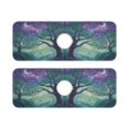 thumbnail image 7 of Yayeee Faucet Mat for Kitchen Sink 14.7" Diatomite Long Splash Guard Pad, Moonlight Forest, 2 Pack, 7 of 7