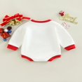 thumbnail image 4 of Infant Baby Spring Autumn Romper  Long Sleeves  Neck Cartoon Letter String Lights Print Jumpsuit for Boys Girls, 4 of 9