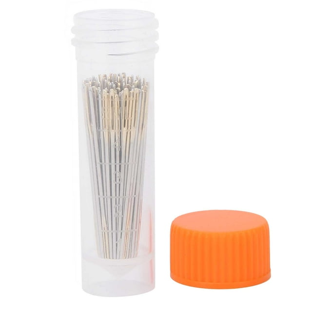 100Pcs Stainless Steel Cross Stitch Needles Sewing Embroidery Needles with Storage Box for Cross Stitching Sewing Crafts