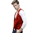 thumbnail image 5 of Daolelai Men's Sequined Suit Vest, 5 of 6