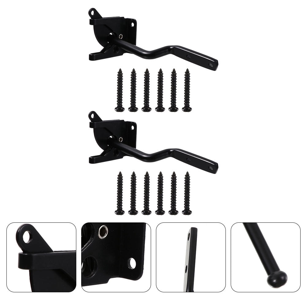 Myenne 2 Sets Gravity Locking Automatic Latch External Door Latch Garden Gate Latch