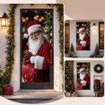 thumbnail image 6 of Dmlowu Christmas Door Cover 35x71in, Thick Fabric Holiday Door Curtain with Hanging Rope, Easy Install Front Door Wall Decoration for Xmas Party, 6 of 6