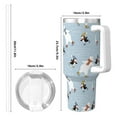 thumbnail image 4 of KLL Skiing penguin Bear Print 40oz Stainless Steel Insulated Car Cup Coffee Mug with Spillproof Lid - Keep Your Drink Hot or Cold on the Go, 4 of 8