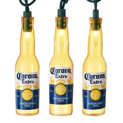 Kurt Adler 10-Light Corona Beer Bottle Light Set