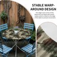 thumbnail image 2 of Christmas Round Tablecloth for 45-54 Inch Tables, Fitted Table Cover with Elastic Edge, Xmas Pine Cones Botanical Rustic Waterproof Outdoor Table Cloth Protector for Patio Garden Dinner Picnic, 2 of 9