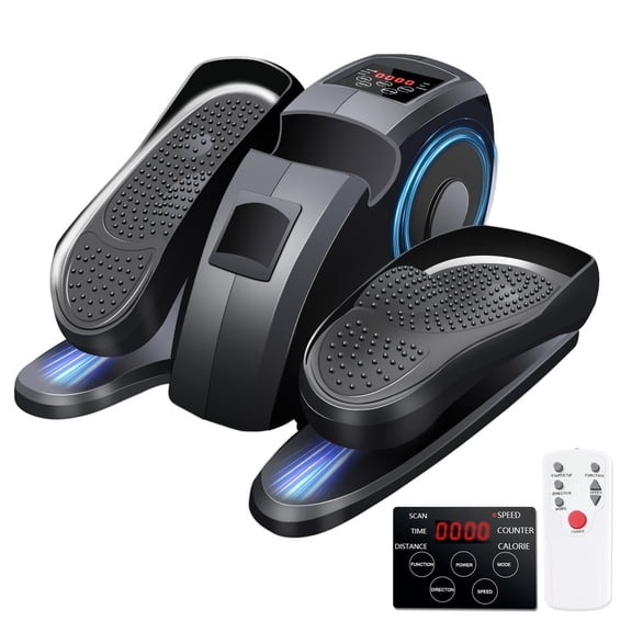 Rican Under Desk Elliptical, Electric Seated Foot & Leg Pedal Exerciser While Sitting for Seniors