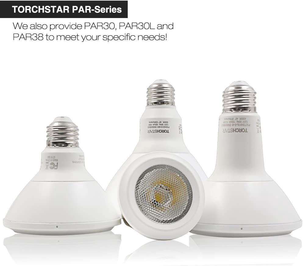 8 Pack 8W Dimmable PAR20 LED Light Bulbs, Damp Location Available Spotlight Bulb, 4000K Cool White, E26 Medium Screw Base
