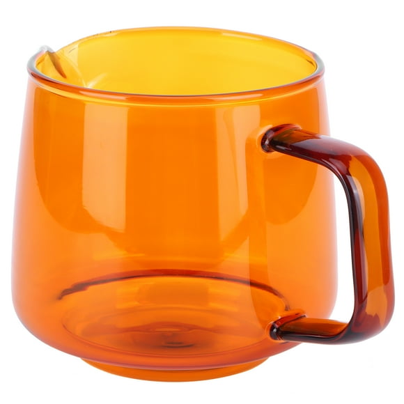 Filfeel Tasse en Verre, 9.5cm Tasse à Café Légère et Sûre en Verre Borosilicate pour Eau Chaude pour Thé Chaud Café