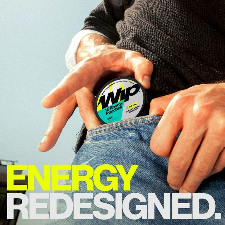 Wip Energy Pouches | 200mg Natural Caffeine | Vitamins and