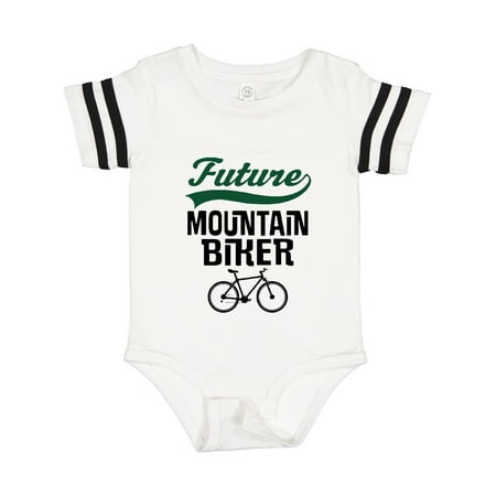 

Inktastic Biking Future Mountain Biker Gift Baby Boy or Baby Girl Bodysuit