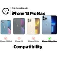 thumbnail image 5 of Compatible con iPhone 13 Pro Max Funda para mujeres/niñas, lindo diseño 3D de silicona suave a prueba de golpes con esquinas elevadas para iPhone 13 Pro Max (púrpura), 5 of 5