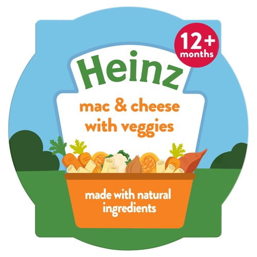 Heinz Macaroni Cheese and Vegetable Baby Food Tray 1+ Year 200g, British Import (Pack of 2)