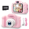 thumbnail image 1 of C&aacute;mara para Ni&ntilde;os, C&aacute;mara Infantil con 32GB Tarjeta de Memoria Micro SD, C&aacute;mara Fotografica con 1080P HD y Pantalla IPS de 2.0, c&aacute;mara digital pa, 1 of 8