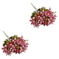 thumbnail image 2 of Transemion 1/2/3/5 Realistic Appearance Artificial Flower Low Maintenance For Life Elegant Mini Lily3 2PCS, 2 of 6