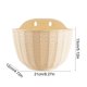 thumbnail image 4 of Lekihaqq Rattan Textured Wall Mounted Flower Pot Plastic Planter Hanging Plant Pot Home Decor Indoor Outdoor Wall Planter Potted Plant Container, 4 of 7