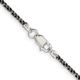 thumbnail image 3 of Sterling Silver Ruthenium-plated 1.7mm Twisted Tight Wheat Chain (Weight: 5.63 Grams, Length: 18 Inches), 3 of 4