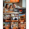 thumbnail image 3 of PYY Electric Pizza Oven Indoor Countertop Pizza Oven Commercial Pizza Maker Machine for Home with Timer Stainless Steel Pizza Cooker, 3 of 9