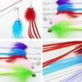 thumbnail image 4 of Cat Interactive Wand Funny Tassel Kitten Teaser Wand Cat Ribbon Wand with Bell, 4 of 10