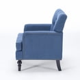 thumbnail image 6 of CQSXDA Mid Century Modern Accent Chair with Studded Details and  Corduroy for Living Room Decor, Blue, 6 of 9