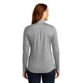 thumbnail image 2 of Sport Tek Female Mock Neck Pullover Lt Grey Hthr X-Large, 2 of 4
