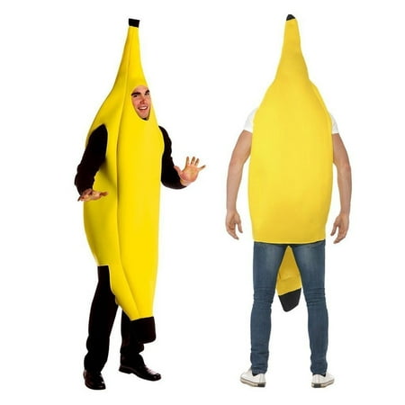 Unisex Banana Adult Costume Funny Suit,iClover Lightweight Men Women Children Costumes for Christmas, Cosplay, Festival,New Year,Birthday,Party