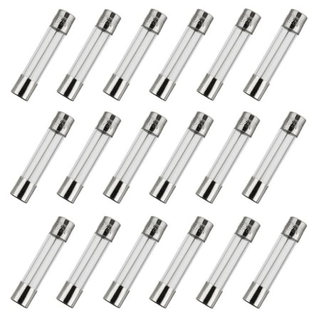 10A 250V 6x30mm Fast-Blow Glass Fuses (Pack of 18)