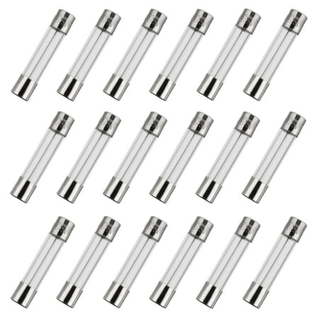

6x30mm 0.75 A 0.75 amp 250 V 0.24x1.18 Inch Volt F0.75AL250V Fast-Blow Glass Fuses(Pack of 18 Pcs)